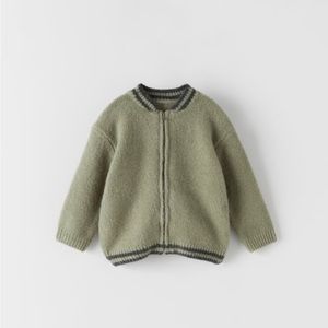 Zara Elbow Patch Cardigan Sweater
